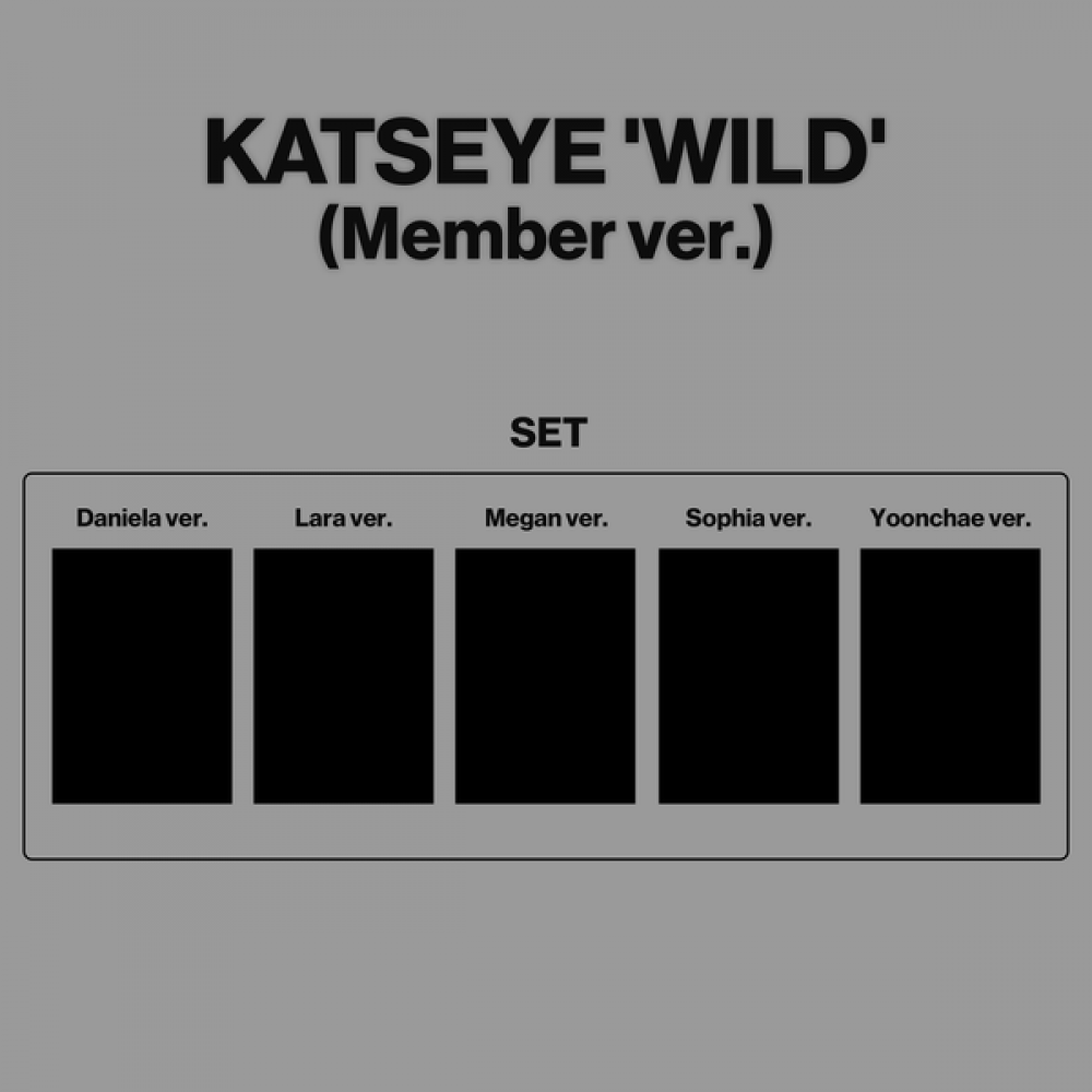 PRE-ORDER] KATSEYE 'WILD' (MEMBER VERSION ALBUM) (5CD SET)